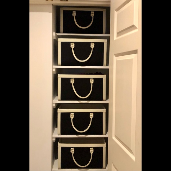 Other - DOUBLE HANDLED CANVAS COVERED STORAGE BINS